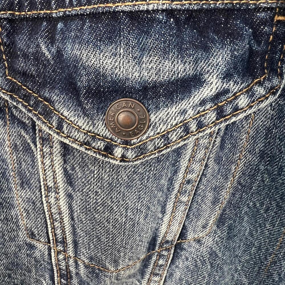 American Eagle Offline by Aerie Fleece Lined Denim Jean Jacket Women's M EUC - Picture 3 of 11